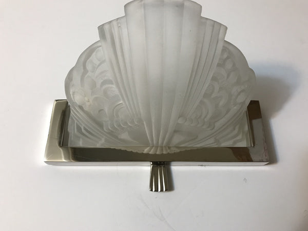 Pair of French Art Deco Sconces by Georges Leleu