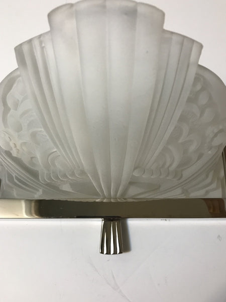 Pair of French Art Deco Sconces by Georges Leleu