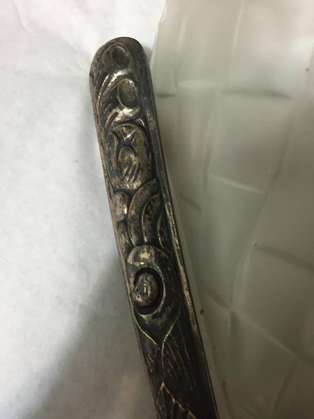 Pair of French Art Deco Signed Degue Sconces