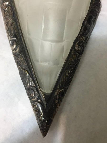 Pair of French Art Deco Signed Degue Sconces