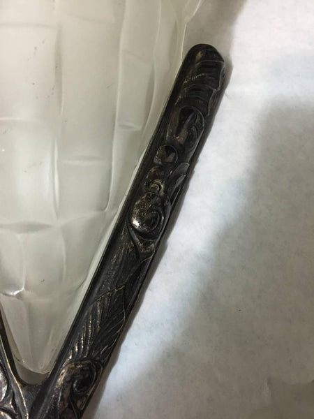 Pair of French Art Deco Signed Degue Sconces