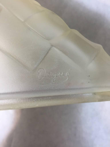 Pair of French Art Deco Signed Degue Sconces