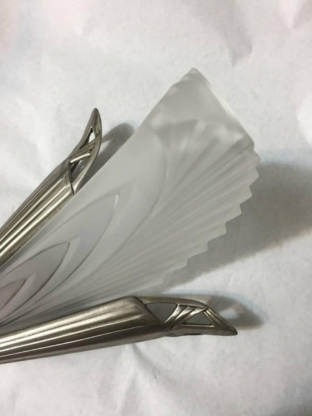 Pair of French Art Deco "Feather" Sconces