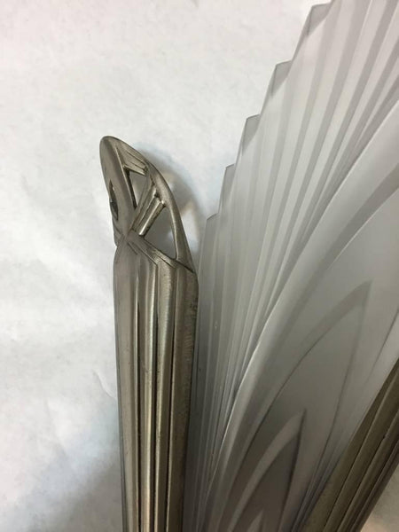 Pair of French Art Deco "Feather" Sconces