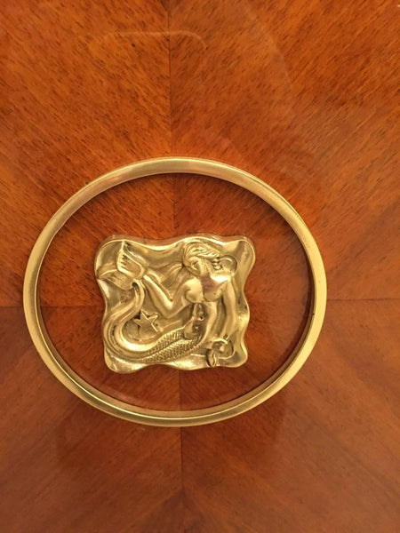 French Art Deco Buffet with Mermaid and Medusa Motifs