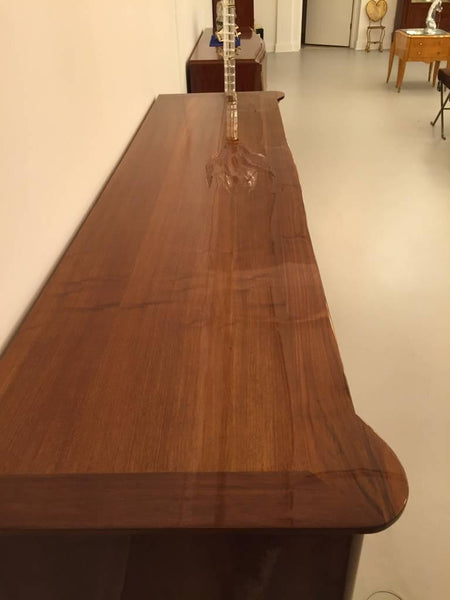 French Art Deco Buffet with Mermaid and Medusa Motifs