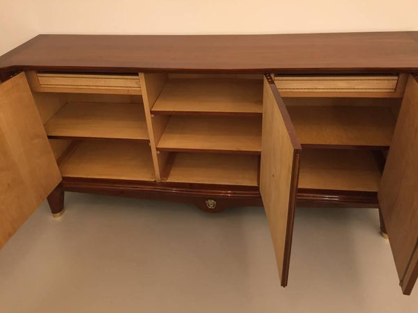 French Art Deco Buffet with Mermaid and Medusa Motifs