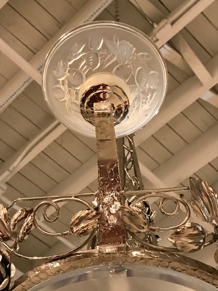 French Art Deco Chandelier Signed by P. Maynadier
