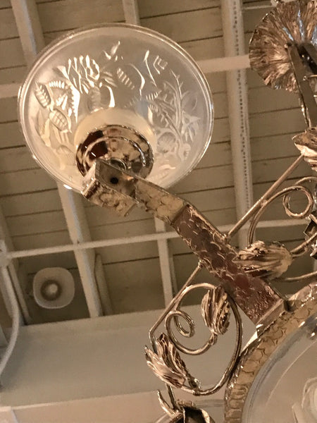 French Art Deco Chandelier Signed by P. Maynadier