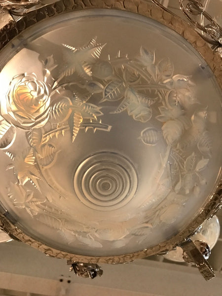 French Art Deco Chandelier Signed by P. Maynadier