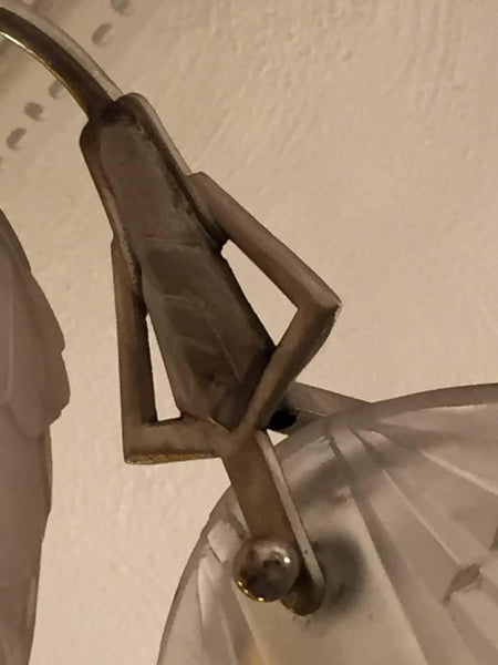 French Art Deco Geometric Chandelier