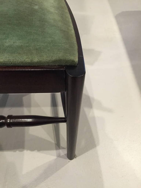 Six Gaston Poisson Attributed French Art Deco Dining Chairs