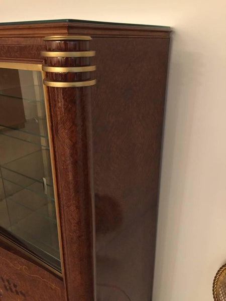 French Art Deco Vitrine or Display Cabinet in the Style of Jules Leleu