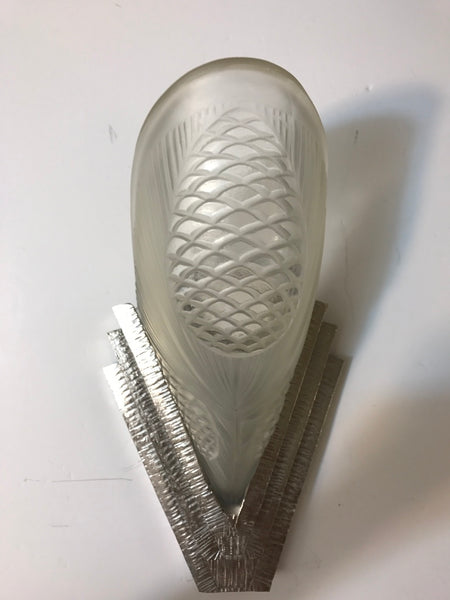 Pair of French Art Deco Geometric Scones