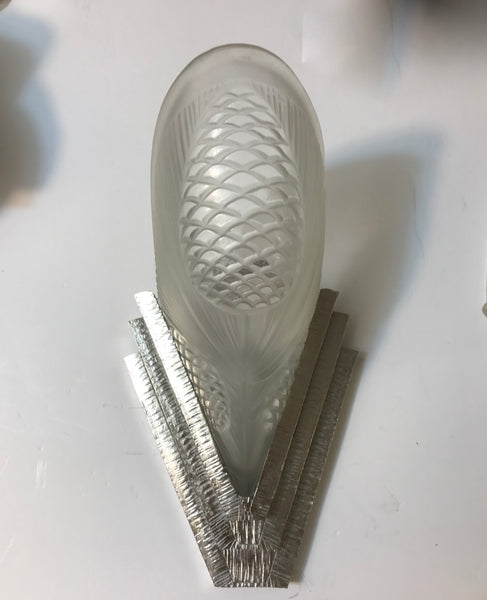 Pair of French Art Deco Geometric Scones