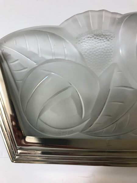 Pair of French Art Deco Wall Sconces Signed by Degue