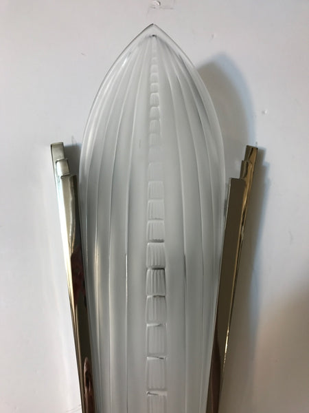 Pair of French Art Deco Sconces Signed by Genet Et Michon