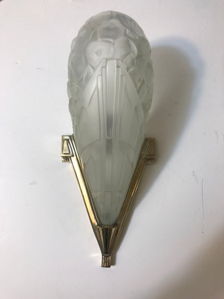 Pair of French Art Deco Wall Sconces by J Robert