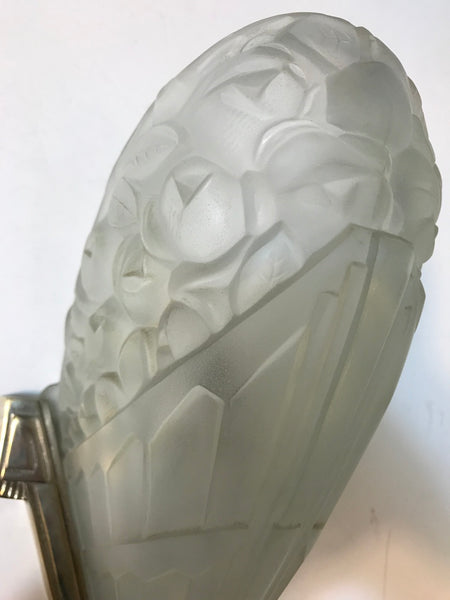 Pair of French Art Deco Wall Sconces by J Robert