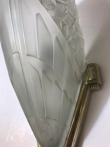 Pair of French Art Deco Wall Sconces by J Robert