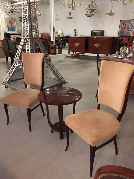 Pair of French Art Deco side chairs