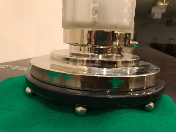 Pair of French Art Deco Table Lamps by Genet et Michon with Marble Base