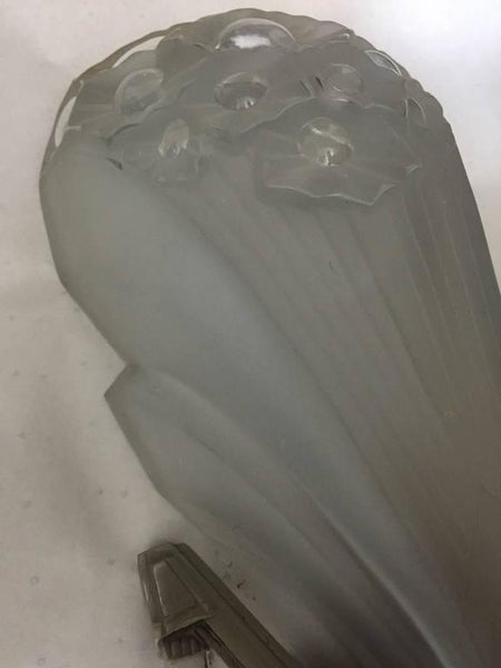 Pair of French Art Deco Wall Sconces Signed by Muller Freres