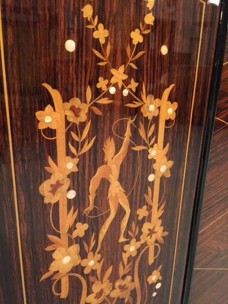 French Art Deco Palisander Buffet with Mother-of-Pearl Inlay