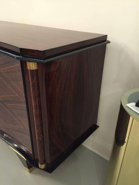 French Art Deco Palisander Buffet with Mother-of-Pearl Inlay