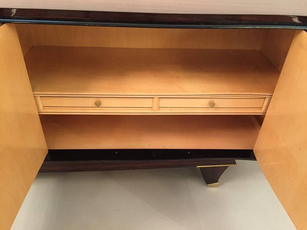 French Art Deco Palisander Buffet with Mother-of-Pearl Inlay