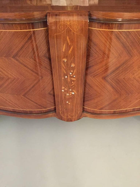 French Art Deco buffet with beautiful mother of pearl inlay