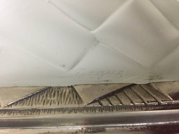 Pair of French Art Deco Signed Degue Sconces