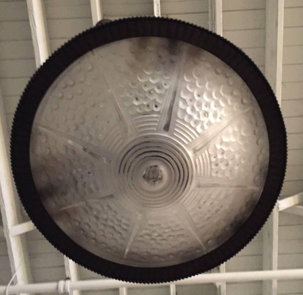 Wrought Iron Floral Motif French Art Deco Chandelier