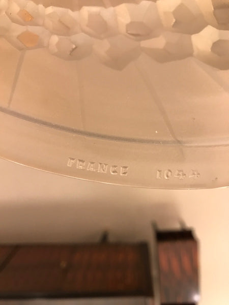 French Art Deco Geometric Chandelier Signed by Schneider