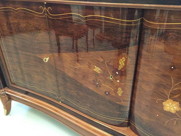 French Art Deco Six-Door Buffet in the Style of Jules Leleu