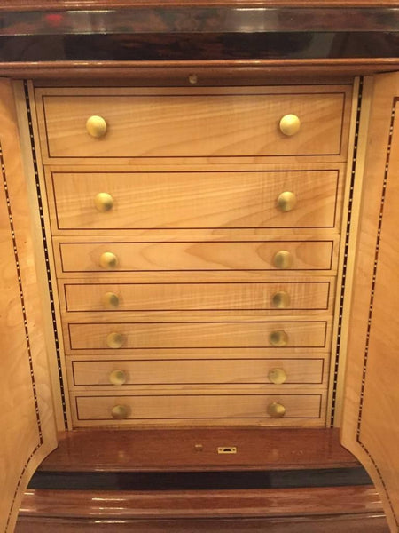 French Art Deco Six-Door Buffet in the Style of Jules Leleu