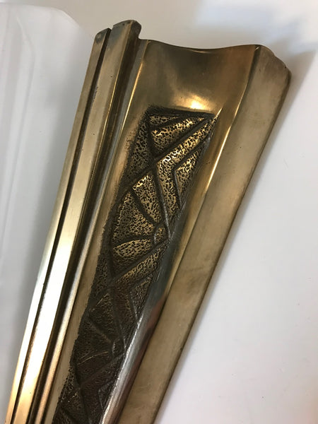 Pair of Frontisi Flower Wall Sconces French Art Deco