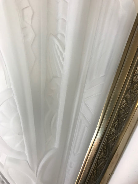 Pair of Frontisi Flower Wall Sconces French Art Deco