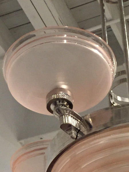 French Art Deco Chandelier Signed by G Leleu