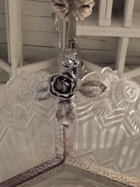 Gorgeous French Art Deco Chandelier by Jean Noverdy