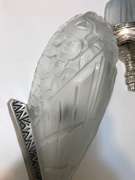 Pair of French Art Deco Wall Sconces by J Robert