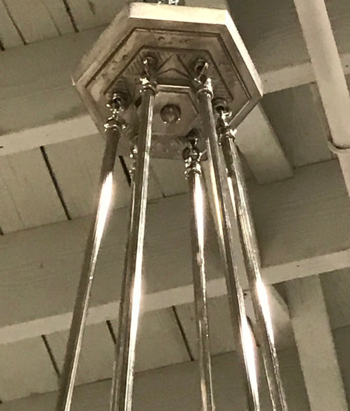 French Art Deco "Feather" Chandelier