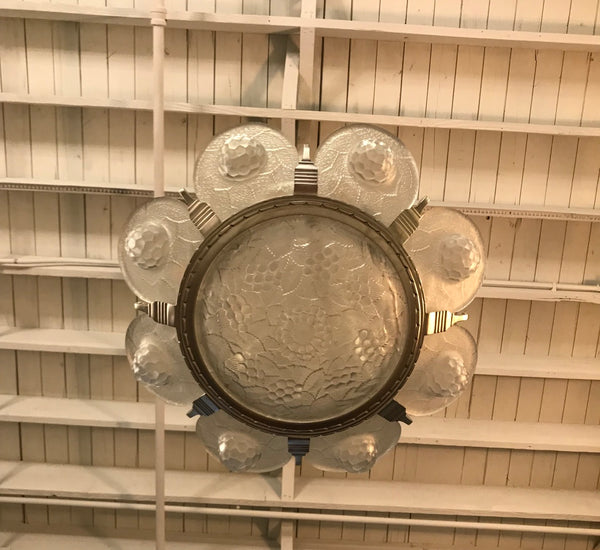 French Art Deco Chandelier BY SIMONET FRERES