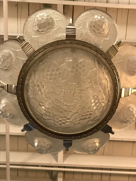 French Art Deco Chandelier BY SIMONET FRERES