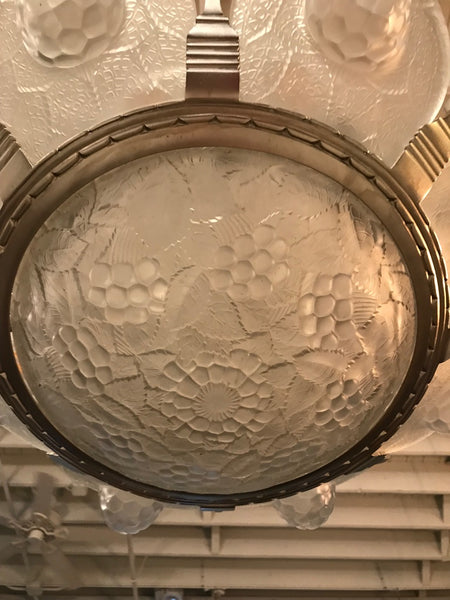 French Art Deco Chandelier BY SIMONET FRERES