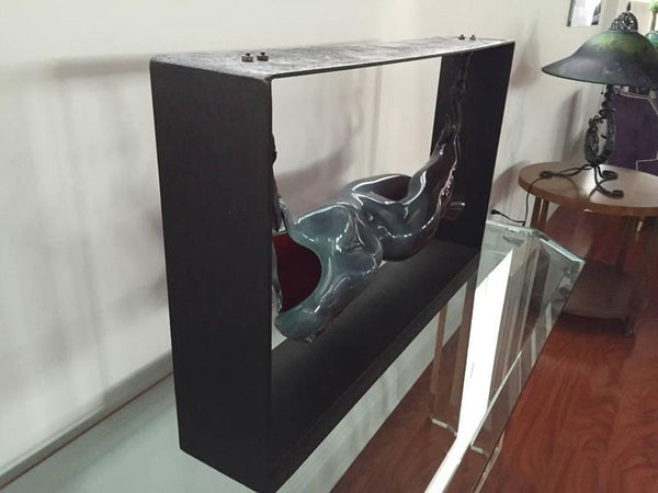 Sculpted Blown Glass Female Figure