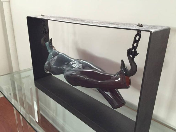 Sculpted Blown Glass Female Figure