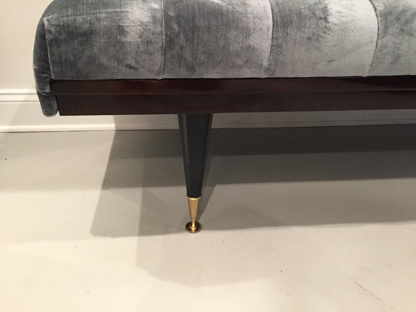 French Art Deco Exotic Bench, circa 1940s