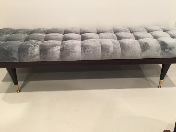 French Art Deco Exotic Bench, circa 1940s