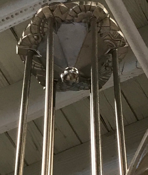 Impressive French Art Deco Chandelier Signed by Muller Freres Luneville